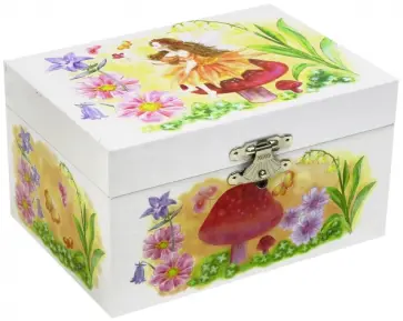Шкатулка музыкальная  "Фея на грибе" (50000) обложка книги