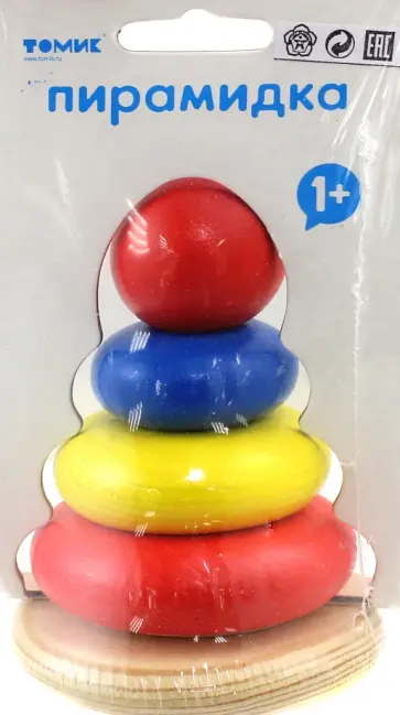 Пирамидка деревянная "5 колец" (202) обложка книги