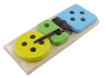 Шнуровка деревянная "Набор пуговиц" (610-2) обложка книги