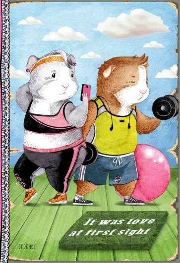 Блокнот "Мы вдвоем. It was love at first sight", А6+ Блокнот "Мы вдвоем. It was love at first sight", А6+ обложка книги