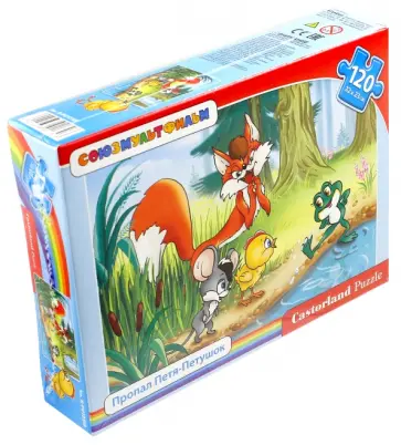 Пазл "Пропал Петя-Петушок", 120 деталей (B-PU12308-СМ) обложка книги