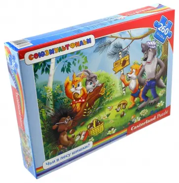 Пазл "Чьи в лесу шишки?", 260 деталей (B-PU26336-СМ) Пазл "Чьи в лесу шишки?", 260 деталей (B-PU26336-СМ) обложка книги