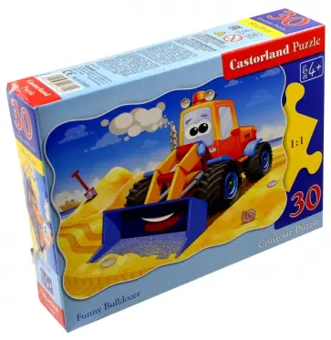 Пазл "Бульдозер", 30 деталей (MIDIВ-03600) обложка книги