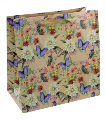 Пакет бумажный 25*25*10 "Вернисаж" (М-8019) обложка книги