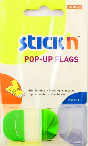 Закладки самоклеящиеся пластиковые (36 листов, 25x45 мм, Z-сложение) (26027) обложка книги