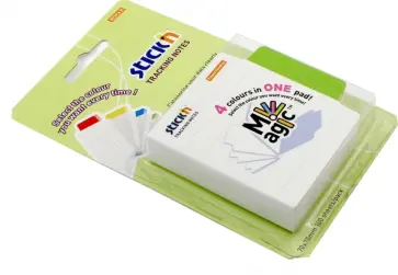 Блок для записи самоклеящийся "Magic" (100 листов, 70x70мм, линия, разделители) (21559) обложка книги