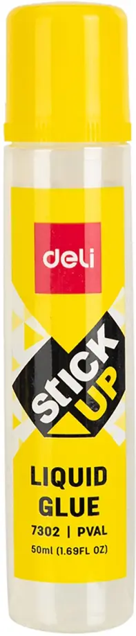 Клей жидкий Deli, 50 мл, прозрачный (E7302) обложка книги