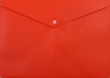 Конверт на кнопке (A4, 0.18мм, красный) (PK803ANRED) обложка книги