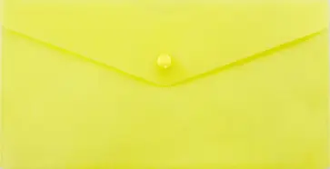 Конверт на кнопке TRAVEL-формат, желтый обложка книги
