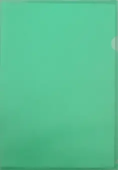 Папка-уголок, A4, зеленая обложка книги