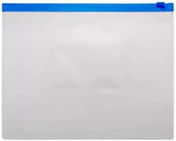 Папка на молнии ZIP, A5, синяя Папка на молнии ZIP, A5, синяя обложка книги