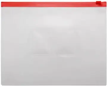 Папка на молнии ZIP, A5, красная обложка книги