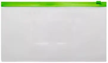 Папка на молнии Zip Travel-формат, А6, зеленая обложка книги