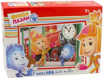 Фиксики. Пазл "На вокзале". 104 детали (11646) обложка книги