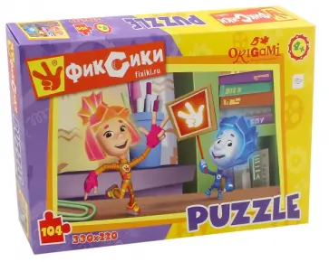 Фиксики. Пазл "Болельщики". 104 детали (11647) обложка книги