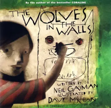 Neil Gaiman - Wolves in the Walls +CD обложка книги