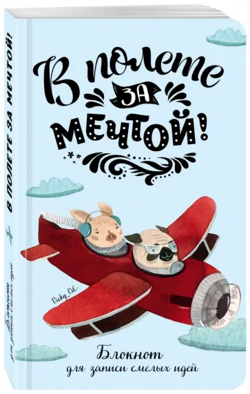 В полете за мечтой! Блокнот для записи смелых идей обложка книги