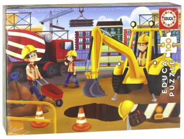 Пазл-100 "Строительная техника" (17153) обложка книги