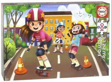 Пазл-100 "Катание на скейте" ( 17152) обложка книги