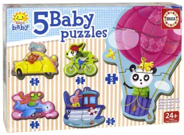 Пазл-5 "Животные на транспорте" (17141) обложка книги