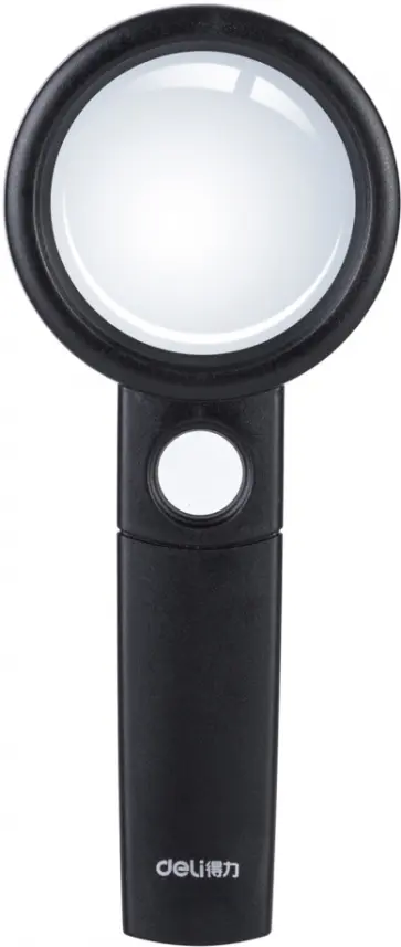 Лупа офисная, черная обложка книги