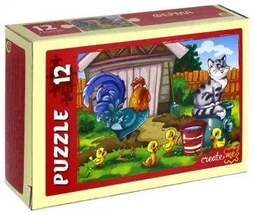 Puzzle-12 "Ферма" (в ассортименте) (П12-5640) обложка книги