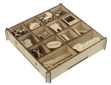 Набор украшений в коробке "Детский №2" (13,5х13,5) обложка книги