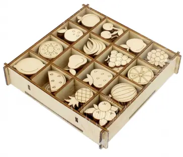 Набор украшений в коробке "Фрукты" (13,5х13,5) обложка книги