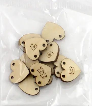 Набор подвесок "Сердце-цифры от 1 до 12" (12 штук) обложка книги