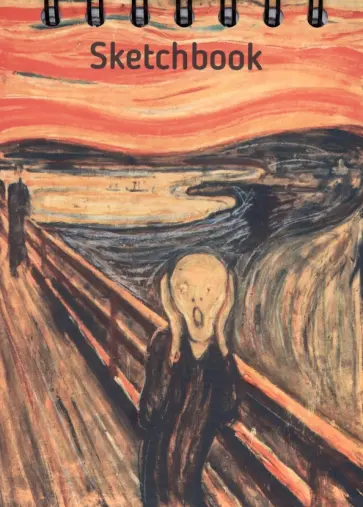 Скетчбук Мунк. Крик, 100 листов, А6 обложка книги
