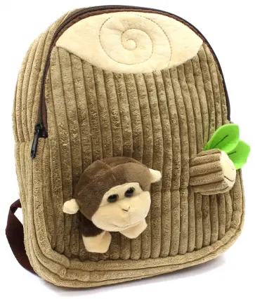 Рюкзак детский "Обезьянка" (вельвет) (43453) обложка книги