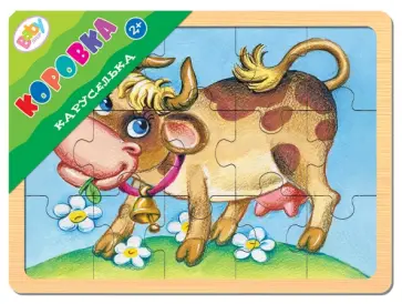 Игра из дерева "Каруселька. Коровка" (89032) Игра из дерева "Каруселька. Коровка" (89032) обложка книги