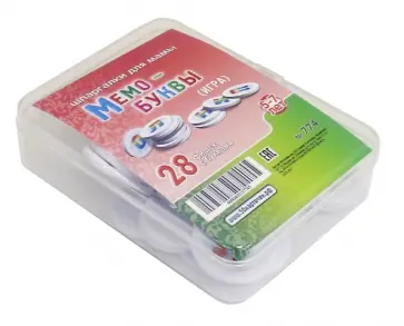 Игра "Мемо-буквы". Для детей 5-7 лет (фишки) обложка книги