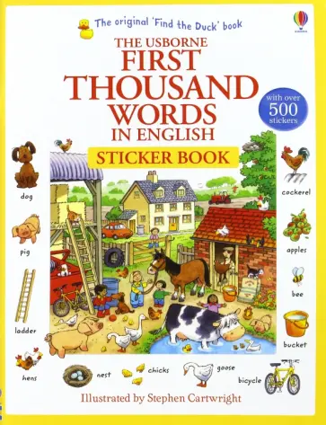 First 1000 Words in English. Sticker Book