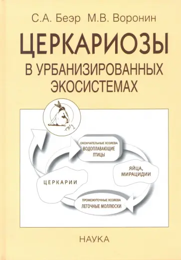 Беэр, Воронин - Церкариозы в урбанизированных экососитемах обложка книги