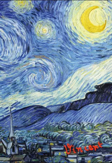 Блокнот "Ван Гог. Звёздная ночь", А5, пластиковая обложка обложка книги