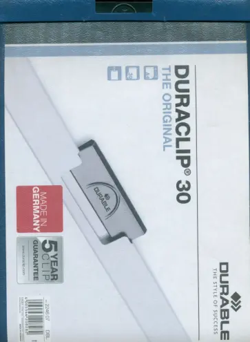 Папка с клипом "Duraclip" (А4, темно-синий) Папка с клипом "Duraclip" (А4, темно-синий) обложка книги