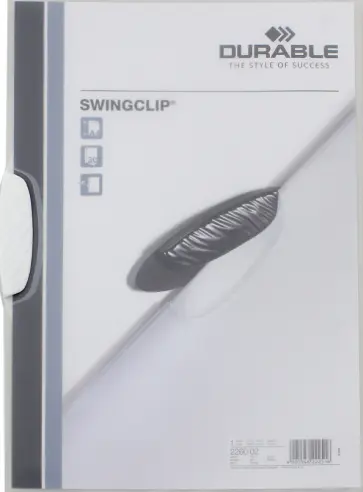 Папка с фигурным клипом "Swingclip" (А4, белый) (226002) Папка с фигурным клипом "Swingclip" (А4, белый) (226002) обложка книги