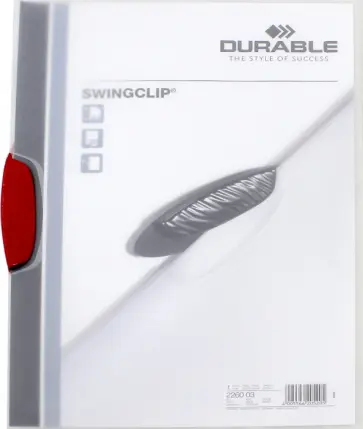 Папка с фигурным клипом "Swingclip" (А4, красный) (226003) Папка с фигурным клипом "Swingclip" (А4, красный) (226003) обложка книги