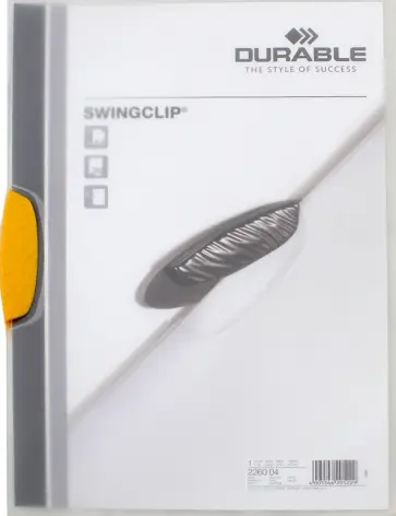 Папка с фигурным клипом "Swingclip" (А4, желтый) (226004) Папка с фигурным клипом "Swingclip" (А4, желтый) (226004) обложка книги