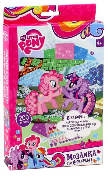 My Little Pony. Мозаика самоклеящаяся по номерам (02272) обложка книги