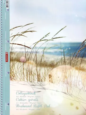 Тетрадь общая "Пляж" (80 листов, А4, линейка, на гребне) обложка книги