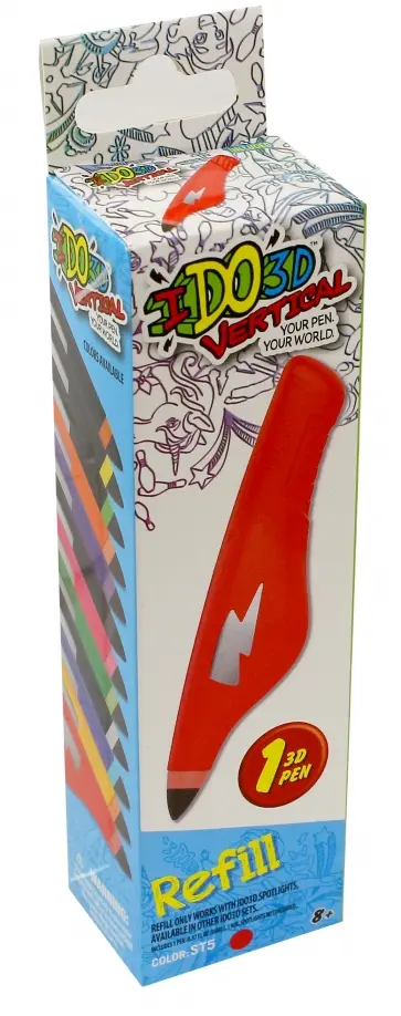 Картридж для 3Д ручки "Вертикаль", красный (156018) обложка книги