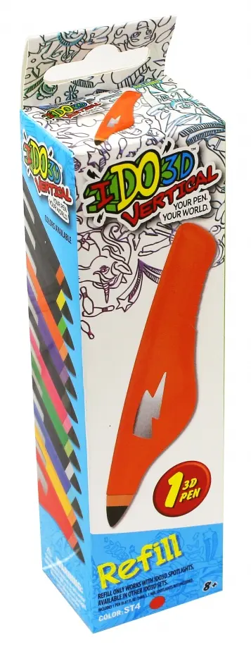 Картридж для 3Д ручки "Вертикаль", оранжевый (156045) обложка книги