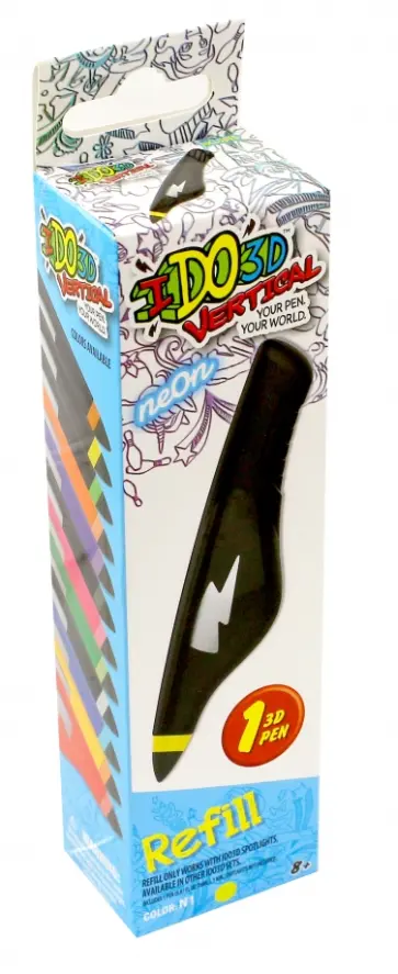 Картридж для 3D ручки "Вертикаль" (неоновый желтый) (166012) обложка книги