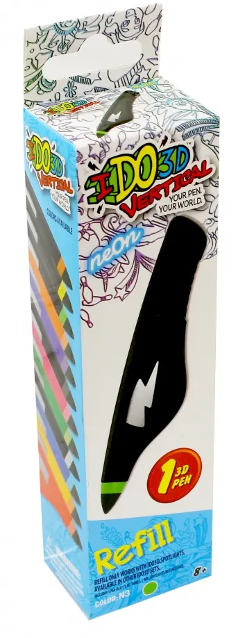 Картридж для 3D-ручки "Вертикаль" (неон зеленый) (166014) обложка книги