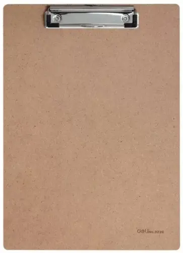 Папка клип-борд, древесная плита, бежевый, А4 обложка книги