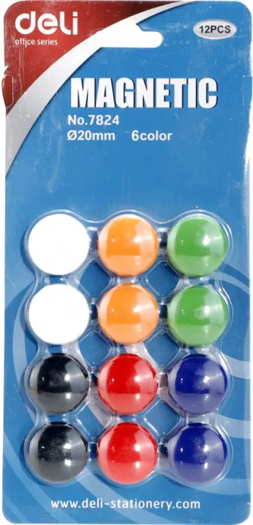 Набор магнитов для досок, 12 штук, в ассортименте обложка книги