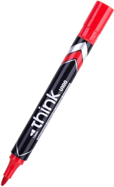 Маркер перманентный 2 мм Think красный (EU10040) Маркер перманентный 2 мм Think красный (EU10040) обложка книги