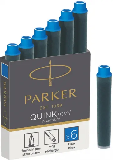 Картридж Quink Ink Z17 mini, синий, 6 штук обложка книги